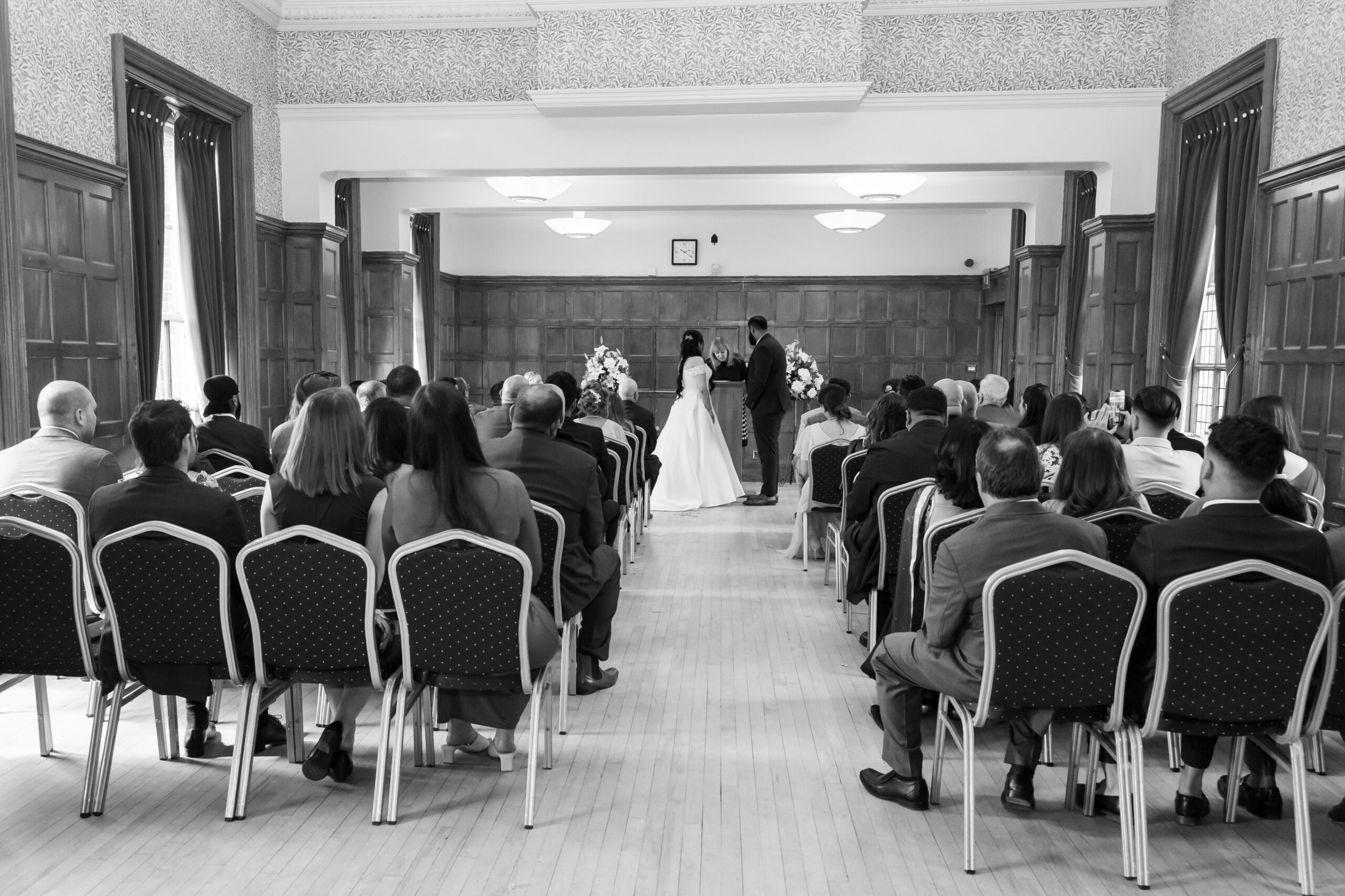 Bride and groom pictures black and white